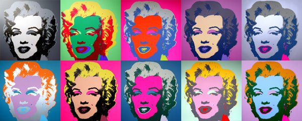 A proposito della serie Marilyn Monroe di Andy Warhol