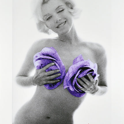 The Last Sitting - Marilyn purple wink roses, 1962