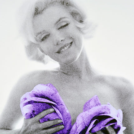 The Last Sitting - Marilyn purple wink roses, 1962