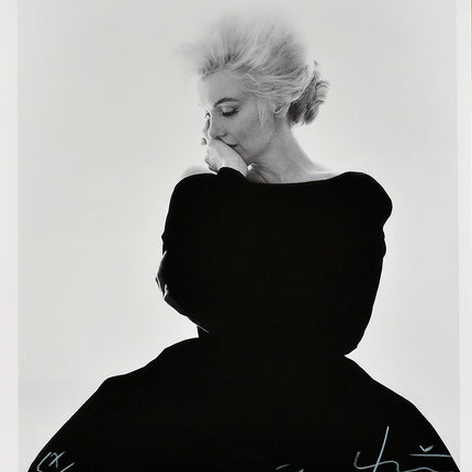 The Last Sitting - Marilyn in black Dior dress, 1962