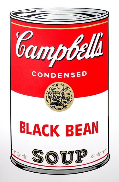 Campbell's Soup Can - Black Bean - artetrama