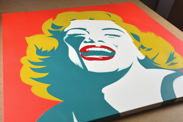 Screaming Marilyn - Green Goddess (Canvas) - artetrama